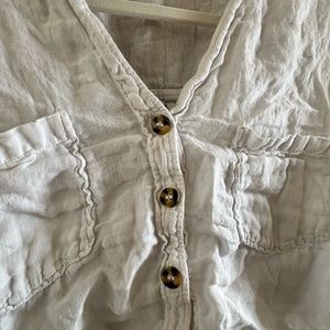 Small White Zara button up/cover up